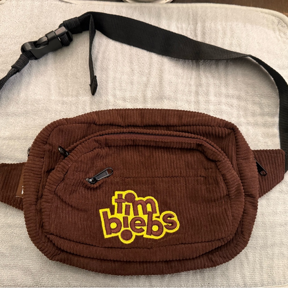 Tim Hortons X JUSTIN BIEBER Corduroy Fanny Pack🤎
